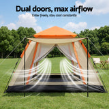 Weisshorn Pop Up Camping Tent 3-4 Person Automatic Tent Instant Setup Waterproof - Close-Up Angle