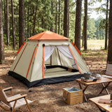 Weisshorn Pop Up Camping Tent 3-4 Person Automatic Tent Instant Setup Waterproof - Low Angle