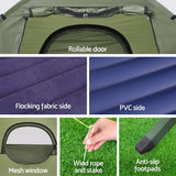 Weisshorn 5-in-1 Camping Tent Cot 1-person Air Mattress Camping Bed - Rear View