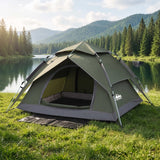 Weisshorn 2 Person Camping Tent Automatic Pop Up Water Repellent Shade Outdoor - Low Angle