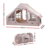 Weisshorn Camping Tent Inflatable Beach Tent 6 Person 300CM - Front View