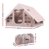Weisshorn Camping Tent Inflatable Beach Tent 6 Person 300CM - Front View