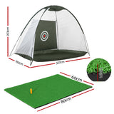 Everfit 3M Golf Practice Net And Training Mat Set Driving Target Green - Front View