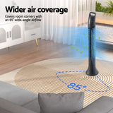 Devanti 91cm Oscillating Tower Fan with Remote Control - 3 Speed Modes - 45-Degree Angle
