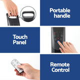 Devanti 91cm Oscillating Tower Fan with Remote Control - 3 Speed Modes - Rear View