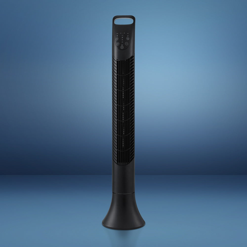 Devanti 91cm Oscillating Tower Fan with Remote Control - 3 Speed Modes