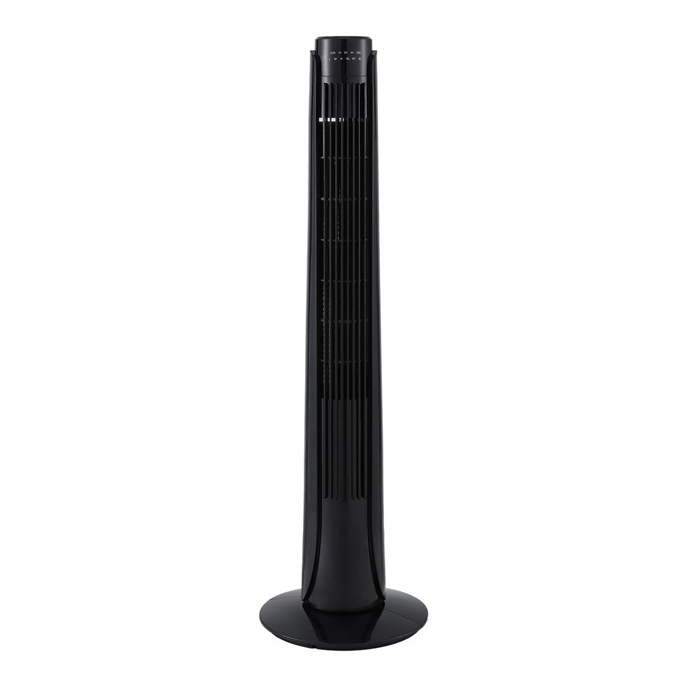 Devanti 93cm Remote-Controlled Oscillating Tower Fan with 3 Speed Settings