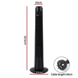 Devanti 93cm Remote-Controlled Oscillating Tower Fan with 3 Speed Settings