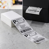 500 Sheets Direct Thermal Labels Adhesive Printer Paper Barcode Shipping Sticker - 45-Degree Angle