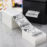 1500 Sheets Direct Thermal Label Adhesive Printer Paper Barcode Shipping Sticker - 45-Degree Angle