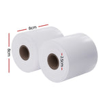 100 Rolls Thermal Label Paper Printer Paper Cash Register POS Receipt Roll - Front View