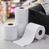 100 Rolls Thermal Label Paper Printer Paper Cash Register POS Receipt Roll - 45-Degree Angle