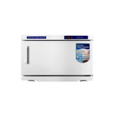 Devanti 16L Towel Warmer UV Sterilizer Heater Cabinet Beauty SPA Salon White - Side View
