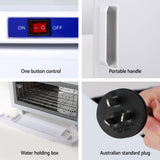 Devanti 16L Towel Warmer UV Sterilizer Heater Cabinet Beauty SPA Salon White - Rear View