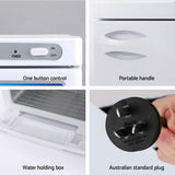 Devanti 23L Towel Warmer UV Sterilizer Heater Cabinet Beauty SPA Salon White - Rear View