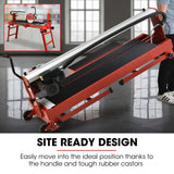 BAUMR-AG 1500W Electric Tile Saw Cutter with 300mm (12') Blade, 920mm Cutting Length, Side Extension Table