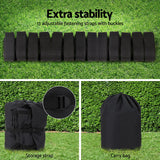 Seamanship Boat Cover 19-21ft Trailerable Jumbo Marine Grade Heavy Duty Black - Rear View