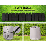 Seamanship Boat Cover 23-25ft Trailerable Jumbo Marine 600D Heavy Duty Grey - Close-Up Angle