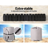 Seamanship Boat Cover 25-27ft Trailerable Jumbo Marine 600D Heavy Duty Grey - Rear View
