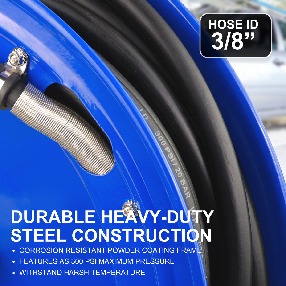 15m Industrial Air Hose Reel