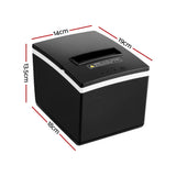 High-Speed Thermal Receipt Printer with Auto Cutter and Label Making Capabilities - Front View