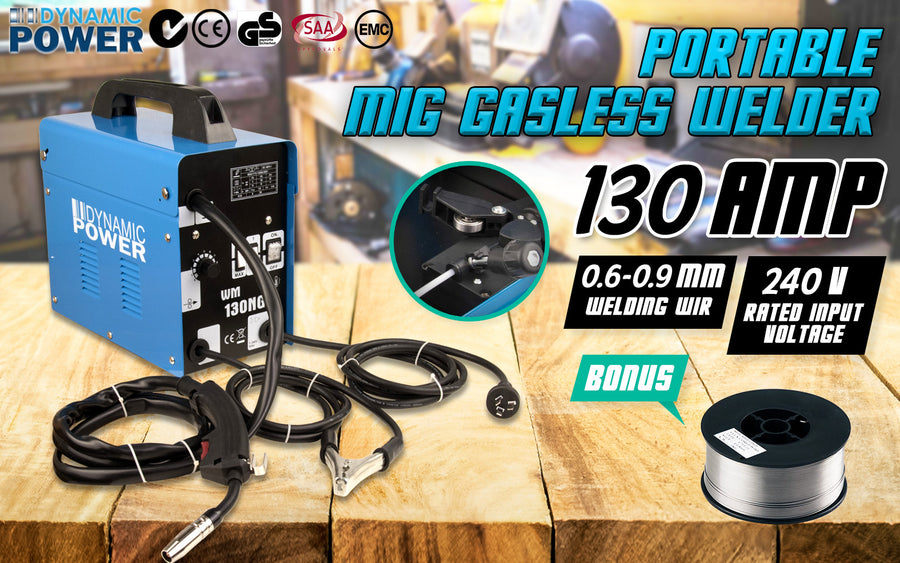 MIG Gasless Welder 130Amp + WIRE