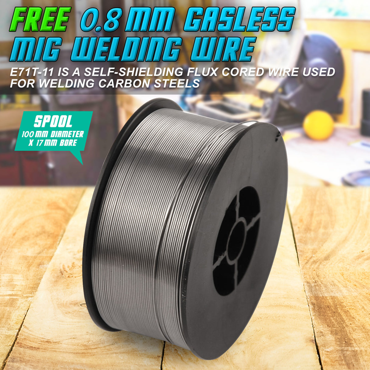 4X 0.8mm Gasless MIG Welding Wire