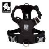 True Love Lightweight Dog Harness - Black, S - Top-Down View