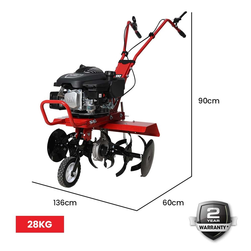 Baumr-AG 150cc 4-Stroke Petrol Tiller Cultivator Garden Rototiller