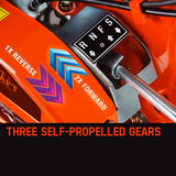 PLANTCRAFT 7.0HP Cultivator Tiller Plough Self-Propelled Rotary Rototiller - Side View