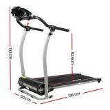 Everfit Treadmill Electric Home Gym Fitness Exercise Machine Foldable 340mm - Front View