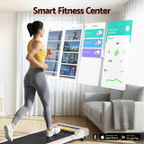 Everfit Treadmill Electric Walking Pad Under Desk Home Gym Fitness 360mm Pink - Top-Down View
