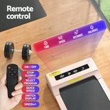 Everfit Treadmill Electric Walking Pad Under Desk Home Gym Fitness 360mm Pink - Rear View