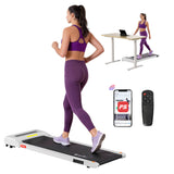 Everfit Treadmill Electric Walking Pad Under Desk Home Gym Fitness 360mm White - Front View