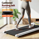 Everfit Treadmill Electric Walking Pad Under Desk Home Gym Fitness 360mm White - Close-Up Angle