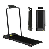 Everfit 2 in 1 Treadmill Electric Walking Pad Under Desk Home Gym Fitness 380mm Black - Side View