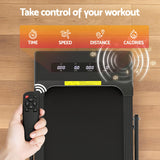 Everfit 2 in 1 Treadmill Electric Walking Pad Under Desk Home Gym Fitness 380mm Black - Rear View
