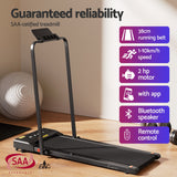 Everfit Treadmill Electric Walking Pad Under Desk Home Gym Fitness 380mm Black - Top-Down View