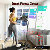 Everfit 2 in 1 Treadmill Electric Walking Pad Under Desk Home Gym Fitness 380mm Grey - 45-Degree Angle