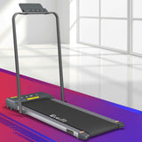 Everfit Treadmill Electric Walking Pad Under Desk Home Gym Fitness 380mm Grey - 45-Degree Angle