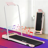 Everfit 2 in 1 Treadmill Electric Walking Pad Under Desk Home Gym Fitness 380mm Pink - Extra Image