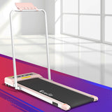 Everfit Treadmill Electric Walking Pad Under Desk Home Gym Fitness 380mm Pink - 45-Degree Angle