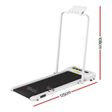 Everfit 2 in 1 Treadmill Electric Walking Pad Under Desk Home Gym Fitness 380mm White - Front View
