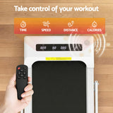 Everfit 2 in 1 Treadmill Electric Walking Pad Under Desk Home Gym Fitness 380mm White - Rear View
