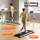 Everfit 3 in 1 Walking Pad Treadmill 12% Incline Under Desk Foldable Treadmills for Home Gym With 38cm Wide Belt APP Control - Side View