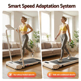Everfit 3 in 1 Walking Pad Treadmill 12% Incline Under Desk Foldable Treadmills for Home Gym With 38cm Wide Belt APP Control - Top-Down View