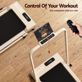 Everfit 3 in 1 Walking Pad Treadmill 12% Incline Under Desk Foldable Treadmills for Home Gym With 38cm Wide Belt APP Control - Low Angle
