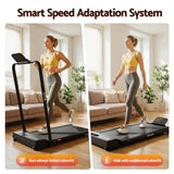 Everfit 3 in 1 Walking Pad Treadmill 12% Incline Under Desk Foldable Treadmills for Home Gym With 38cm Wide Belt APP Control - Top-Down View