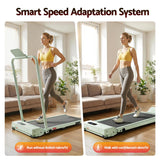 Everfit 3 in 1 Walking Pad Treadmill 12% Incline Under Desk Foldable Treadmills for Home Gym With 38cm Wide Belt APP Control - Top-Down View