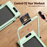 Everfit 3 in 1 Walking Pad Treadmill 12% Incline Under Desk Foldable Treadmills for Home Gym With 38cm Wide Belt APP Control - Low Angle